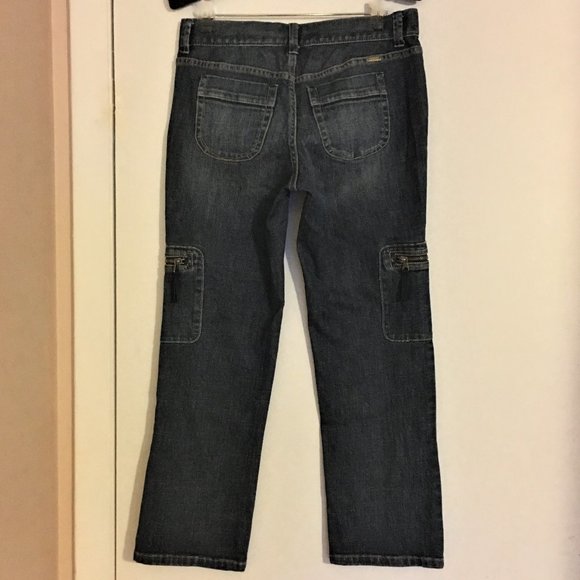 SIMPLY VERA Straight Leg Cargo Petite Jeans | 6P - Picture 9 of 15